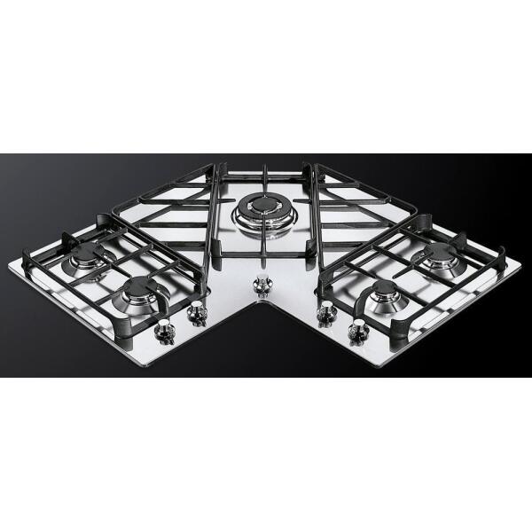 Foster 7038052 Piano Cottura Angolare INOX Argento Spazzolato GRIGLIE GHISA - immagine 4
