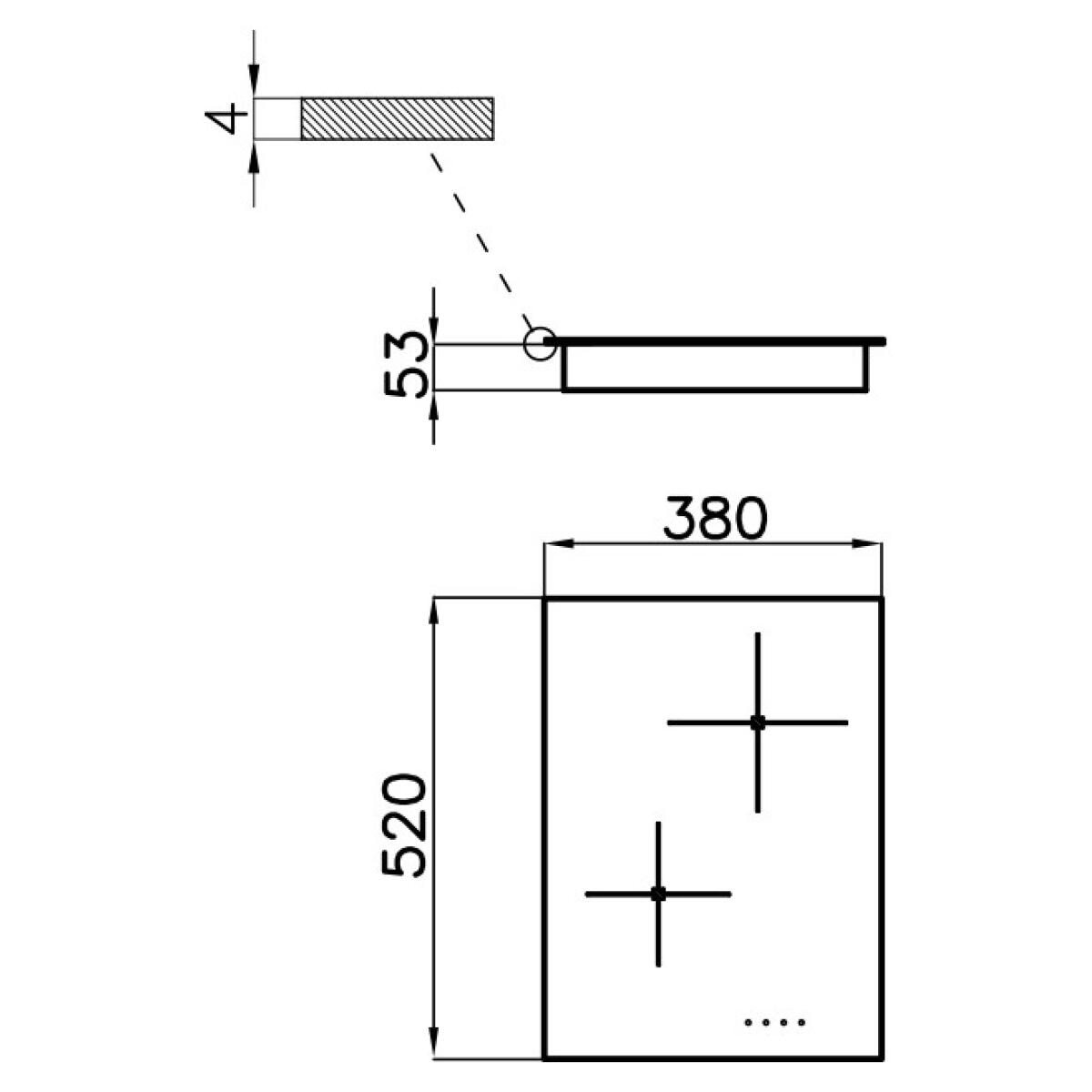 Foster 7322240 S4000 Domino Piano a Induzione, Vetro, Nero, 52x38x6 cm - immagine 2