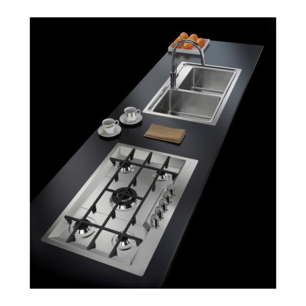 Foster 7600032 KE Piano Cottura 5 fuochi INOX Spazzolato, 80,3x51,3x3.3 cm - immagine 3