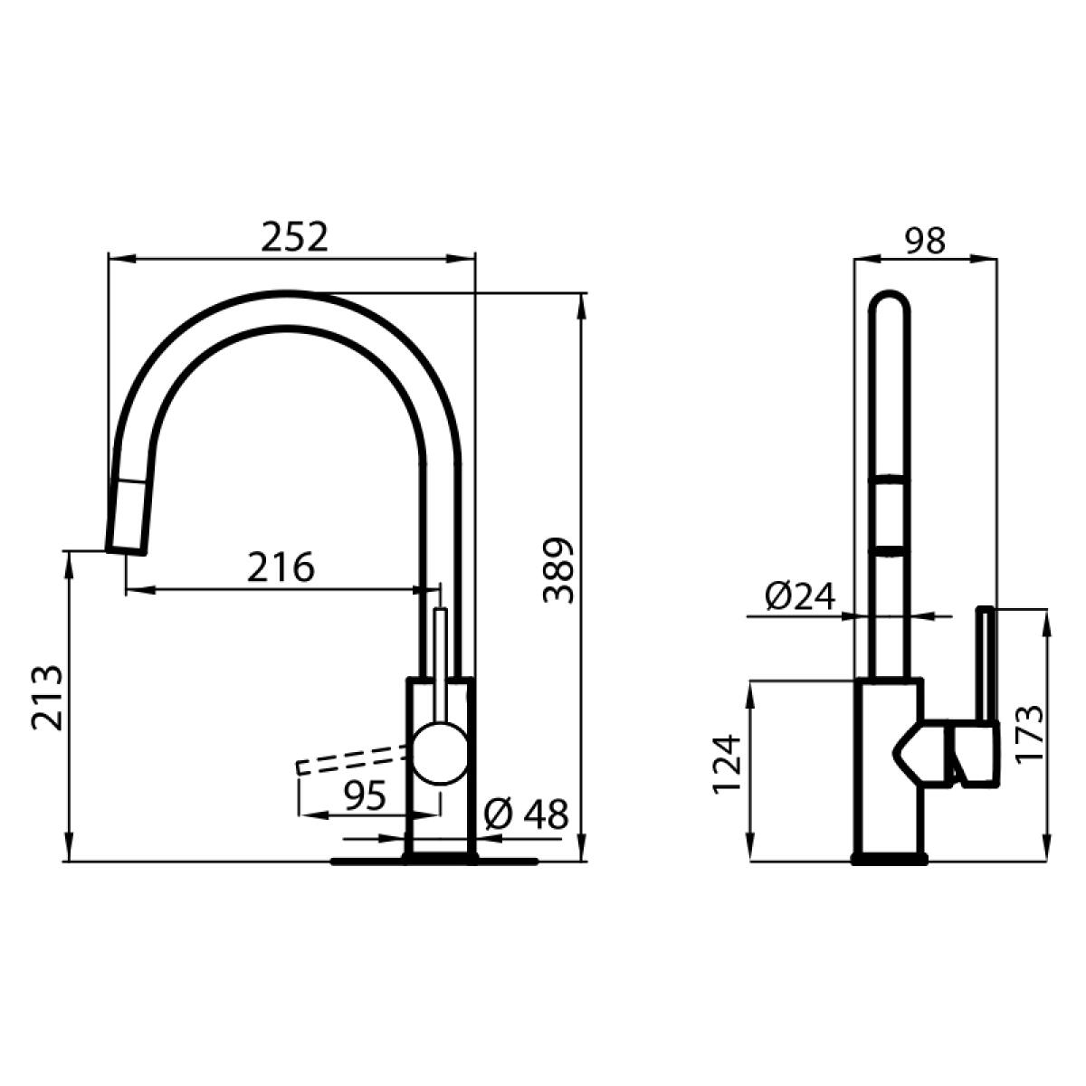FOSTER Miscelatore 8467 000 Monocomando Finitura Cromato - immagine 2