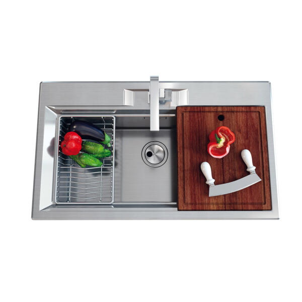 Foster 2975060 FL 86 1V STD Lavello INCASSO INOX montato su piano Rettangolare Acciaio inossidabile - immagine 3