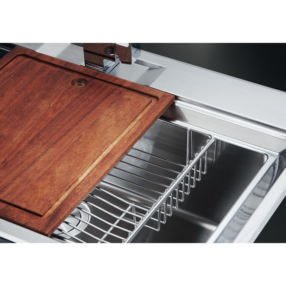 Foster 2975060 FL 86 1V STD Lavello INCASSO INOX montato su piano Rettangolare Acciaio inossidabile - immagine 2