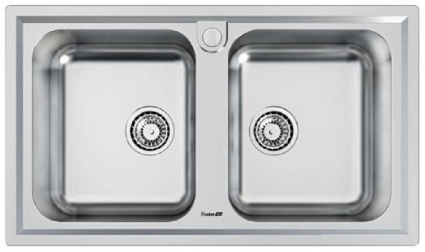 Foster-Elettra-Lavello-Metallo-Spazzolato-86x50x195-cm-B00HWD187W Foster 5886060 Lavello Elettra