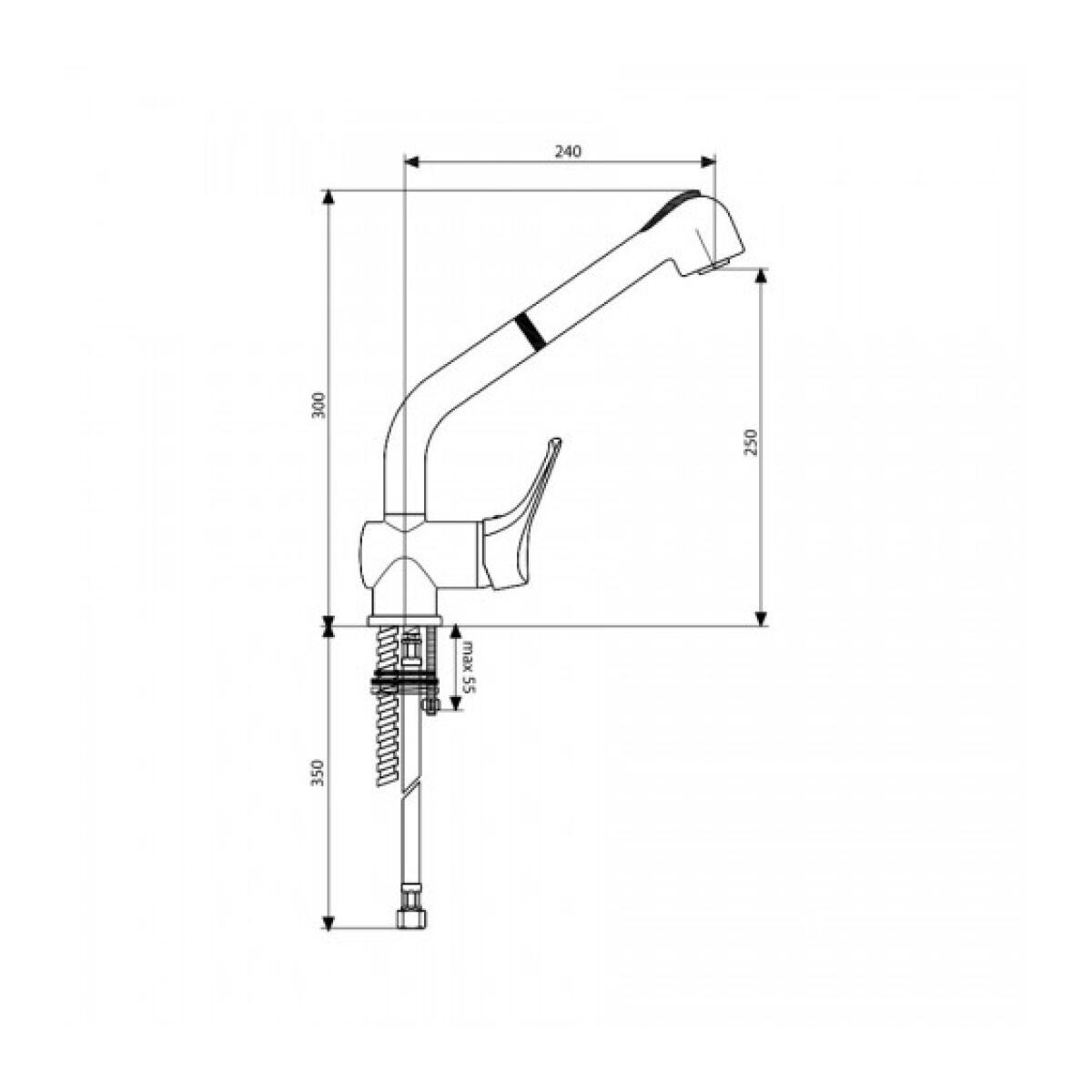 FOSTER 8448500 Miscelatore Monocomando Finitura Cromato S1000 - immagine 2