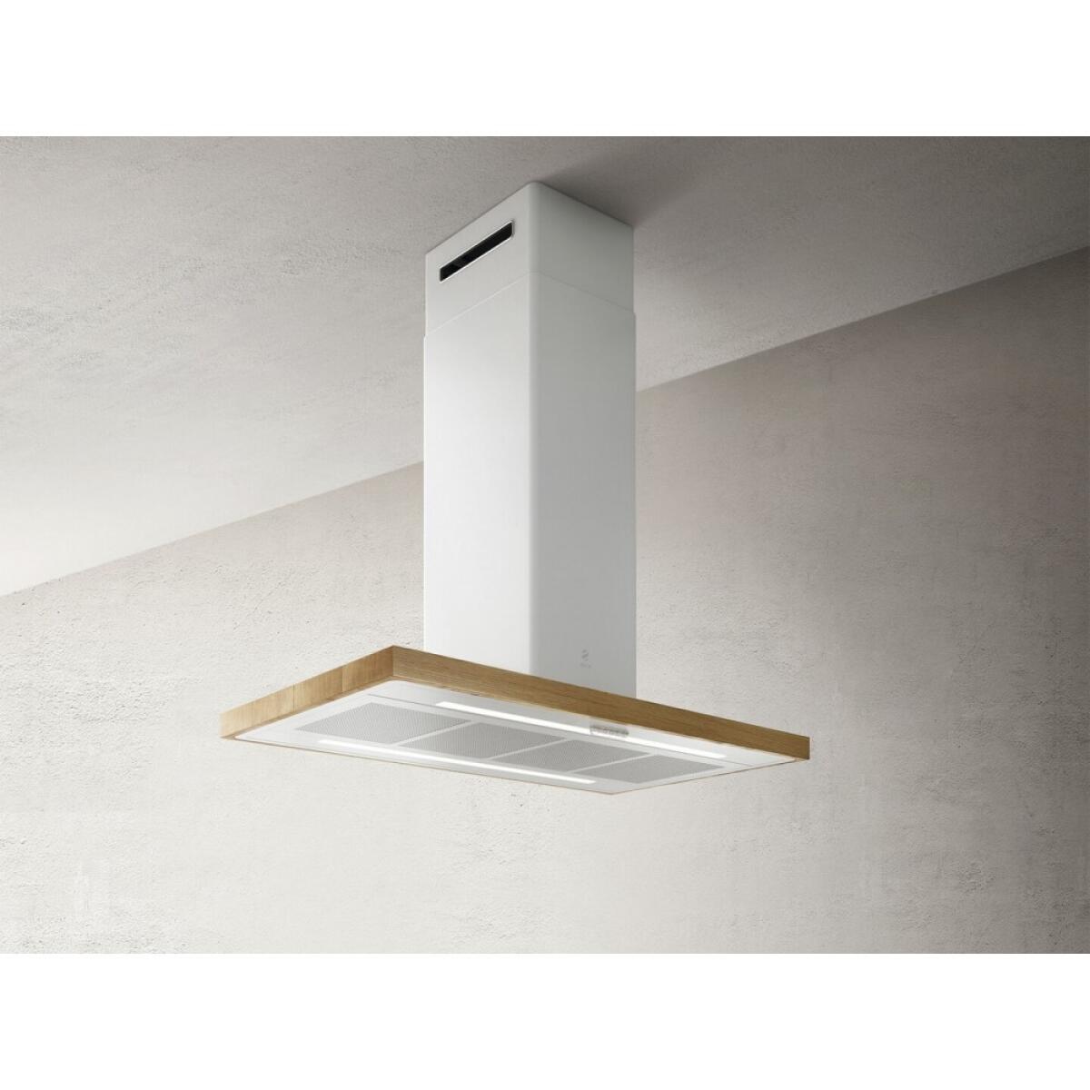 Elica PRF0148081 BIO ISLAND WH/A/120x51,5 USB ROVERE Sospeso Bianco, Legno 757m³/h A+ cappa aspirante - immagine 6