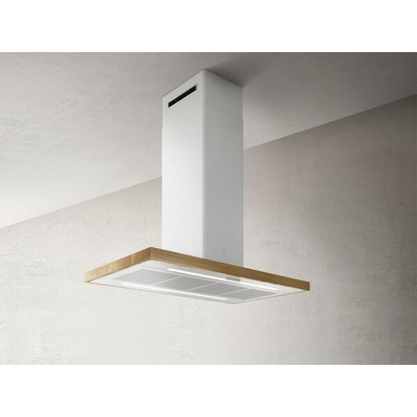 Elica PRF0148081 BIO ISLAND WH/A/120x51,5 USB ROVERE Sospeso Bianco, Legno 757m³/h A+ cappa aspirante - immagine 6