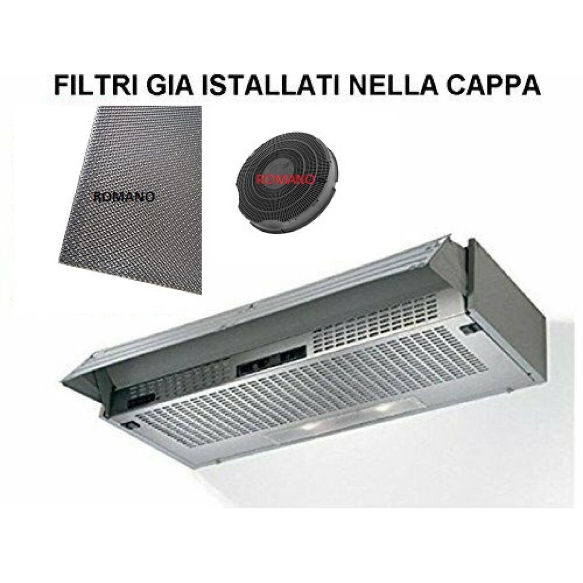 Elica 10803106000, Filtro per cappa aspirante, Nero, Carbonio, Elica,  Aosta, 180 mm
