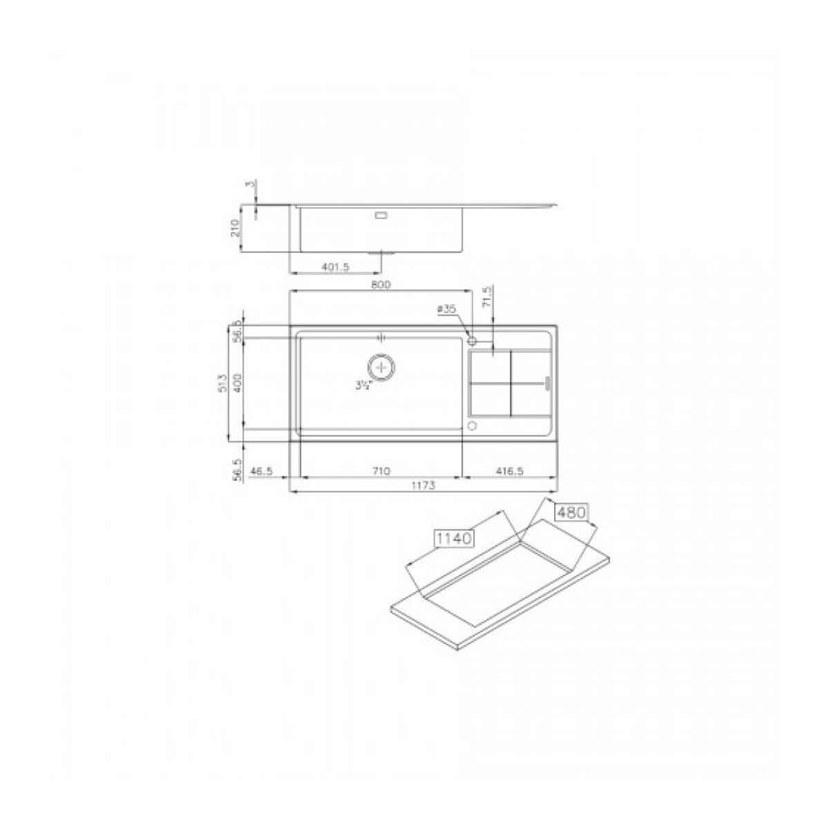 Foster 2211052 KE 117 1V SF Rettangolare Acciaio inossidabile - immagine 2