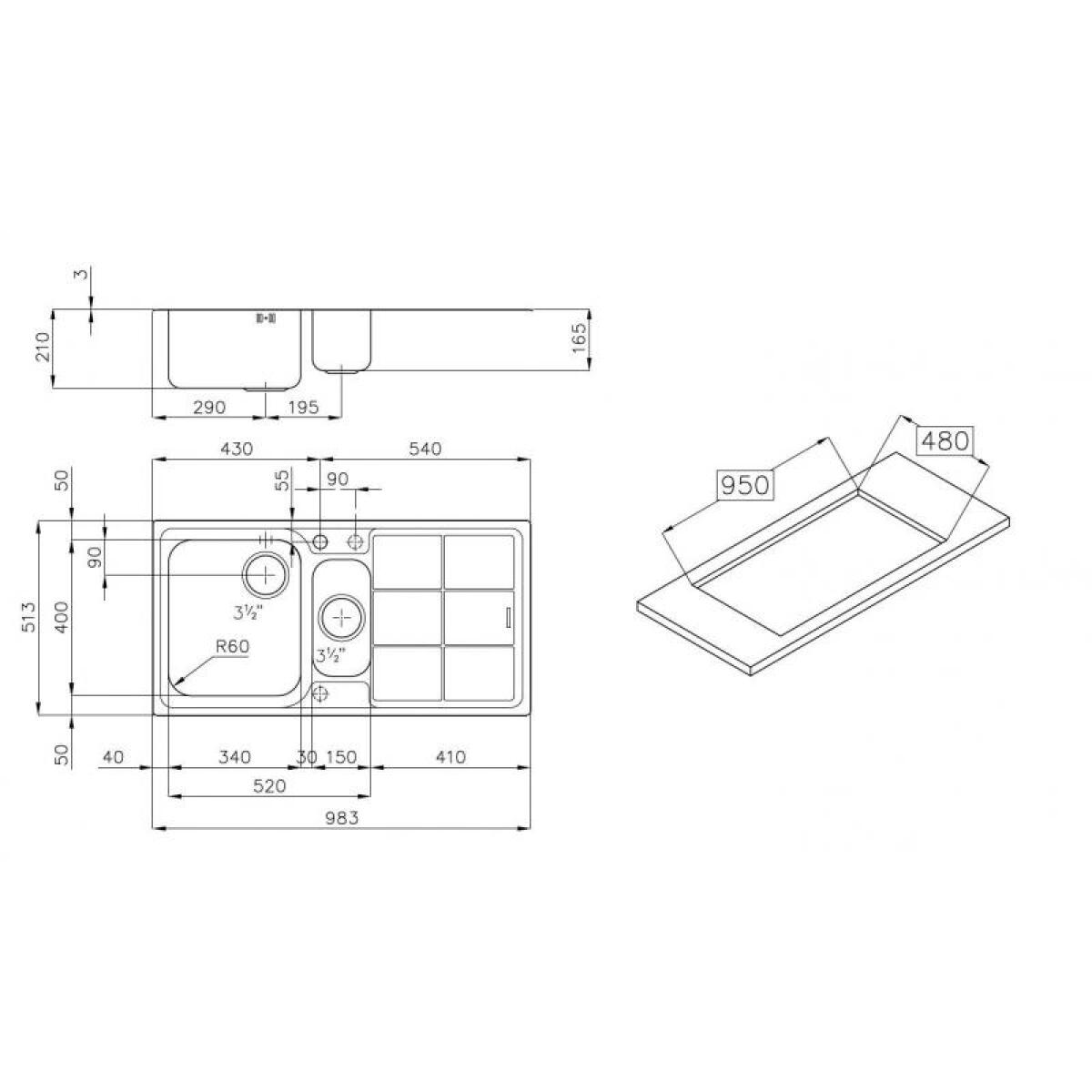 Foster 1366061 S3000 97 1,5 V FT Acciaio inossidabile - immagine 2