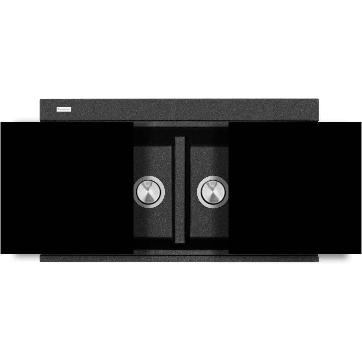 Plados Tagliere TAGCRLUX in cristallo per Linea Lux 405 x 430mm NERO - immagine 2