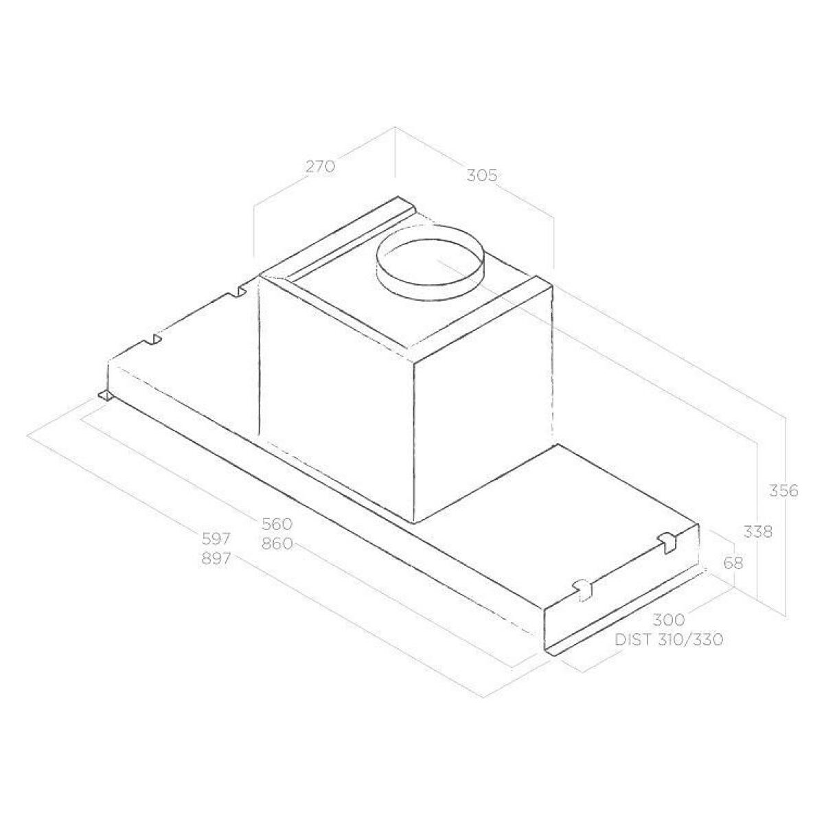 ELICA CAPPA Glass Out DA INCASSO PRF0109787 - immagine 2