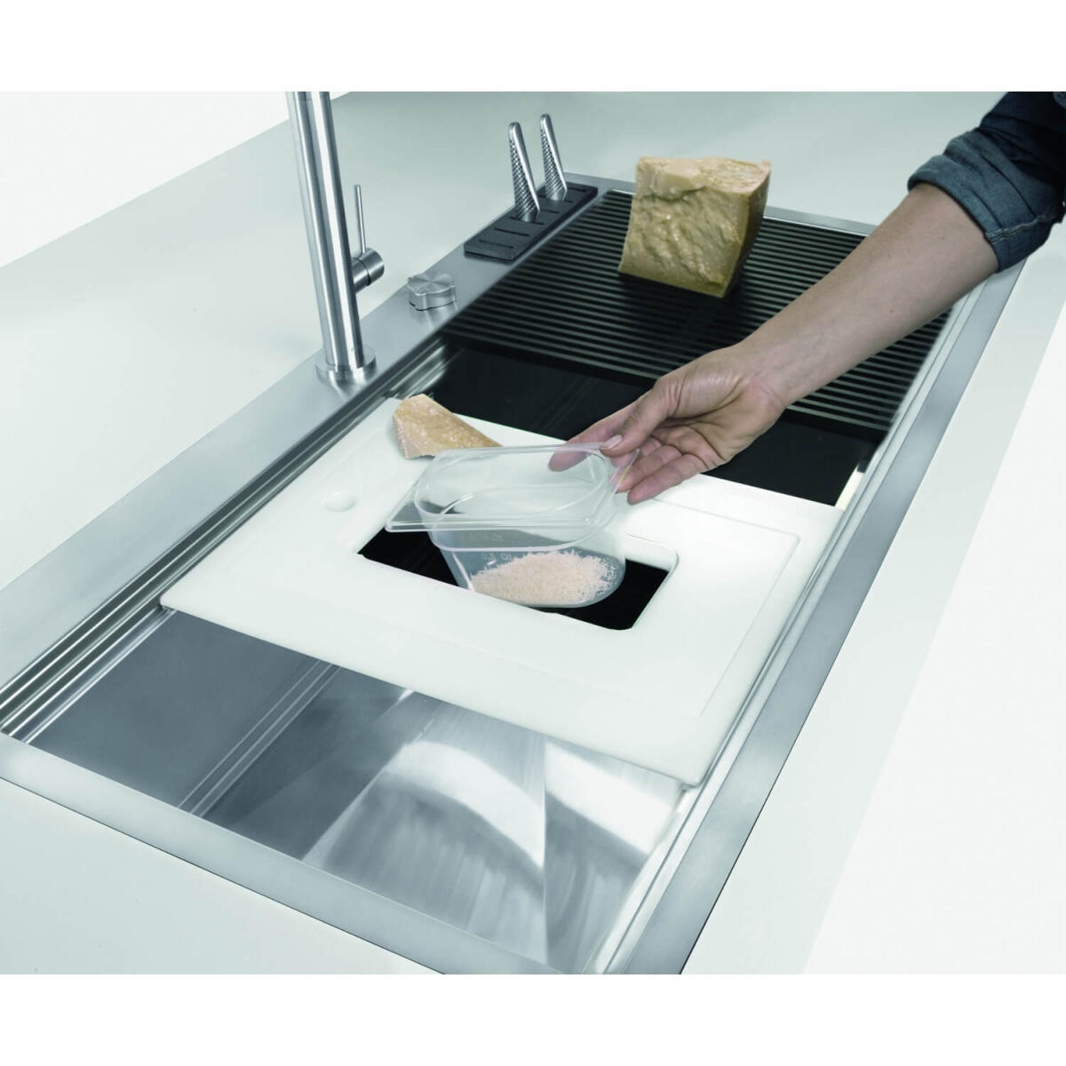 Foster 1018055 Milano Lavello per cucina con portacoltelli - immagine 2