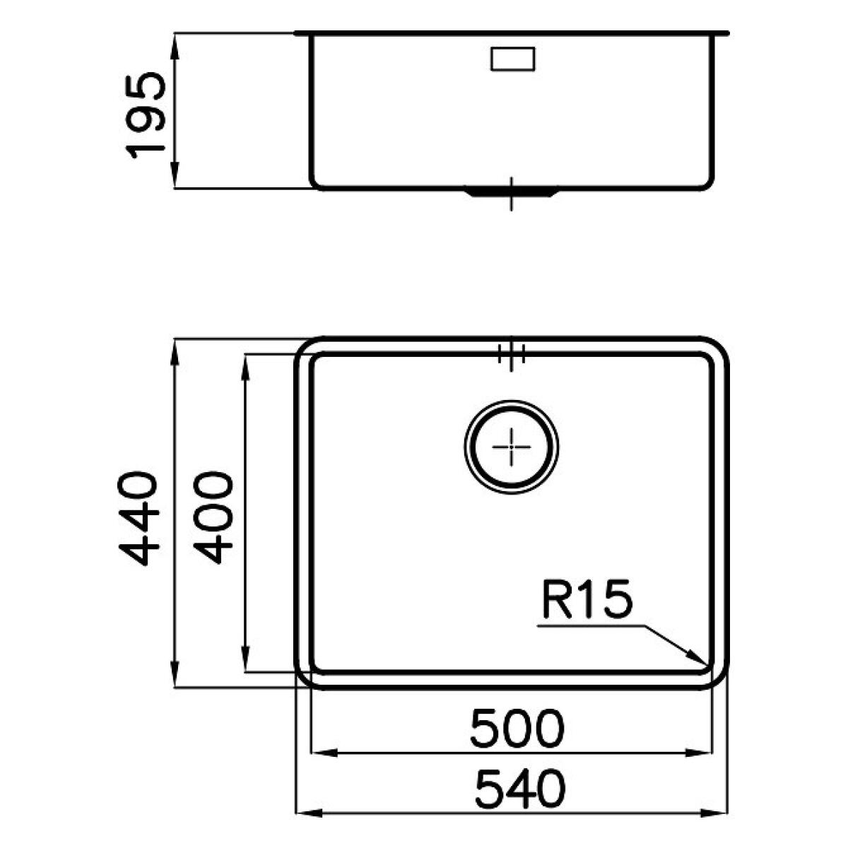 Foster 2155858 KE COPPER Lavello sottotop - cm 54 - acciaio PDV RAMATO 1 vasca 50x40 - immagine 2