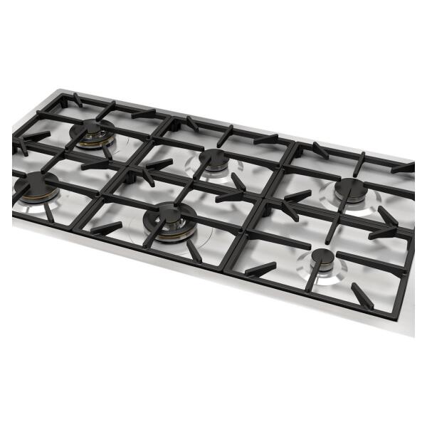 Foster 7639000 Milano Piano cottura a gas cm 115x56 - filotop acciaio spazzolato - immagine 3
