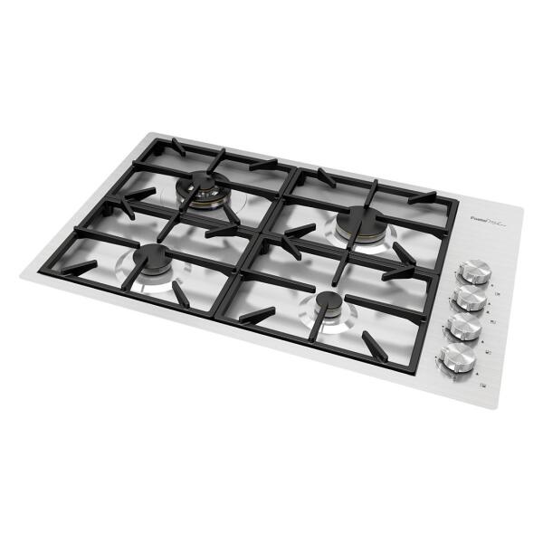 Foster 7637000 Milano Piano cottura a gas cm 82X56 FILOTOP acciaio spazzolato - immagine 3