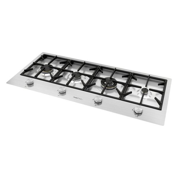 Foster 7640000 Milano Piano cottura a gas cm 108X49 - filotop acciaio spazzolato - immagine 5
