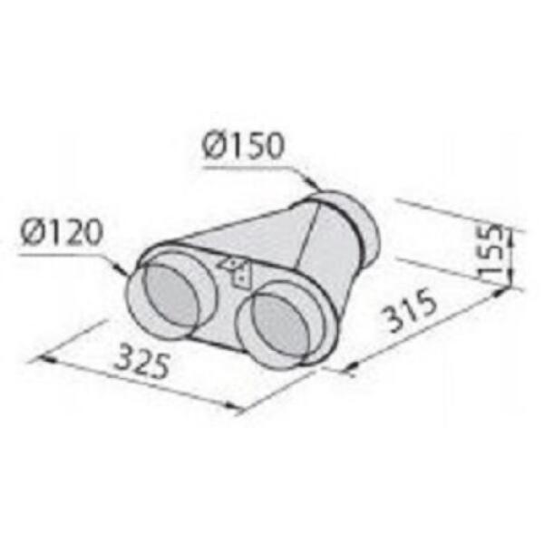 Foster 2523000 Collettore 2 uscite