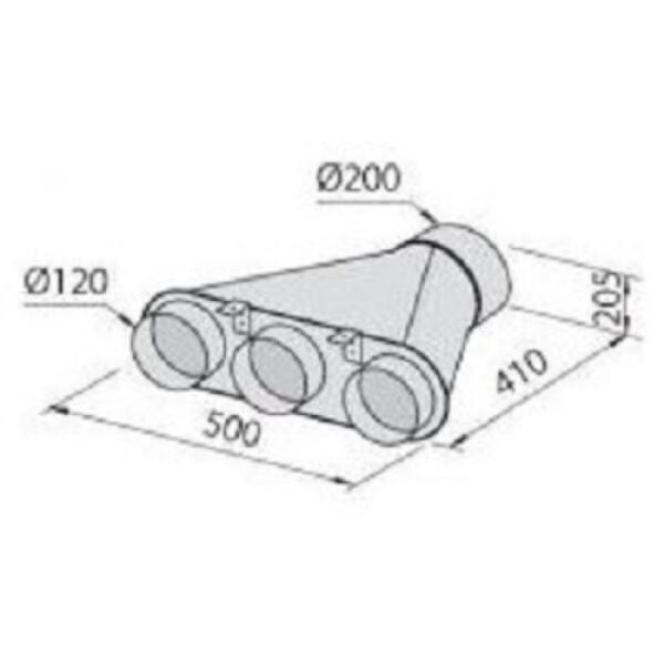 Foster 2524000 Collettore 3 uscite