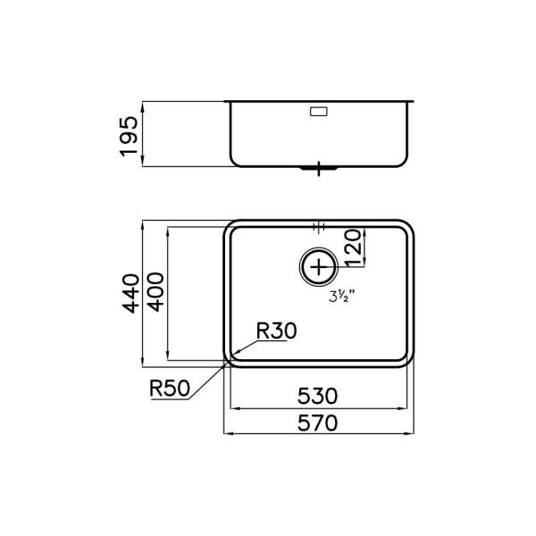 FOSTER 1865850 LAVELLO S400 SOTTOTOP 55,6 x 42,6 CM - immagine 3