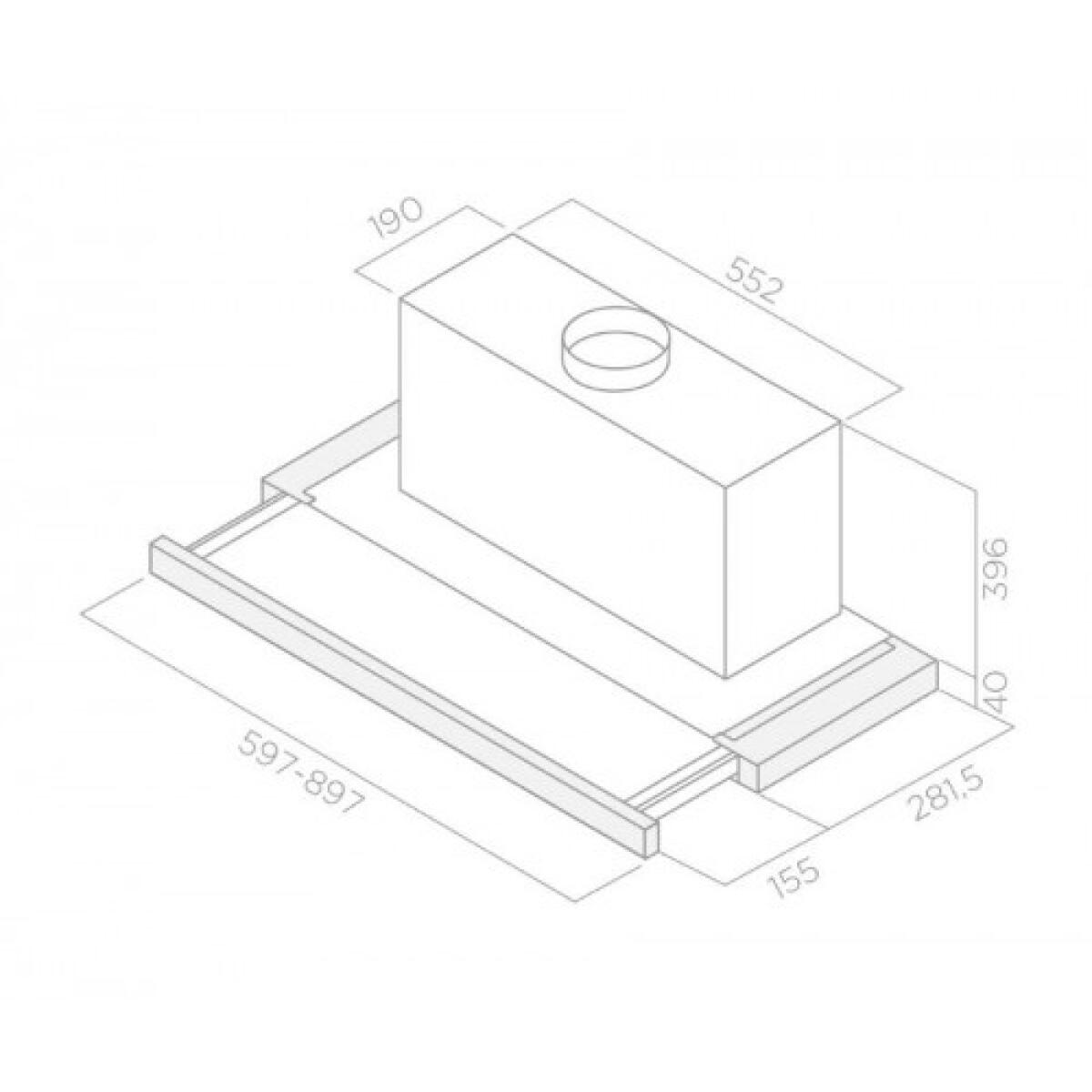 ELICA CAPPA ELITE 35 GRIX/A/60 PRF0139077 INTEGRATA - immagine 2