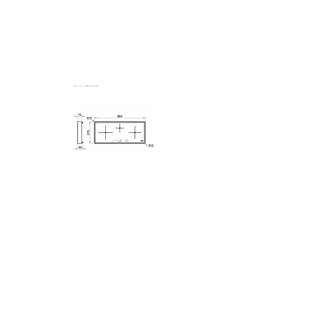 Foster 5130241 Piano Cottura a Induzione Ognidove 3 Zone Vetro Temperato Nero 84x35 cm - immagine 2