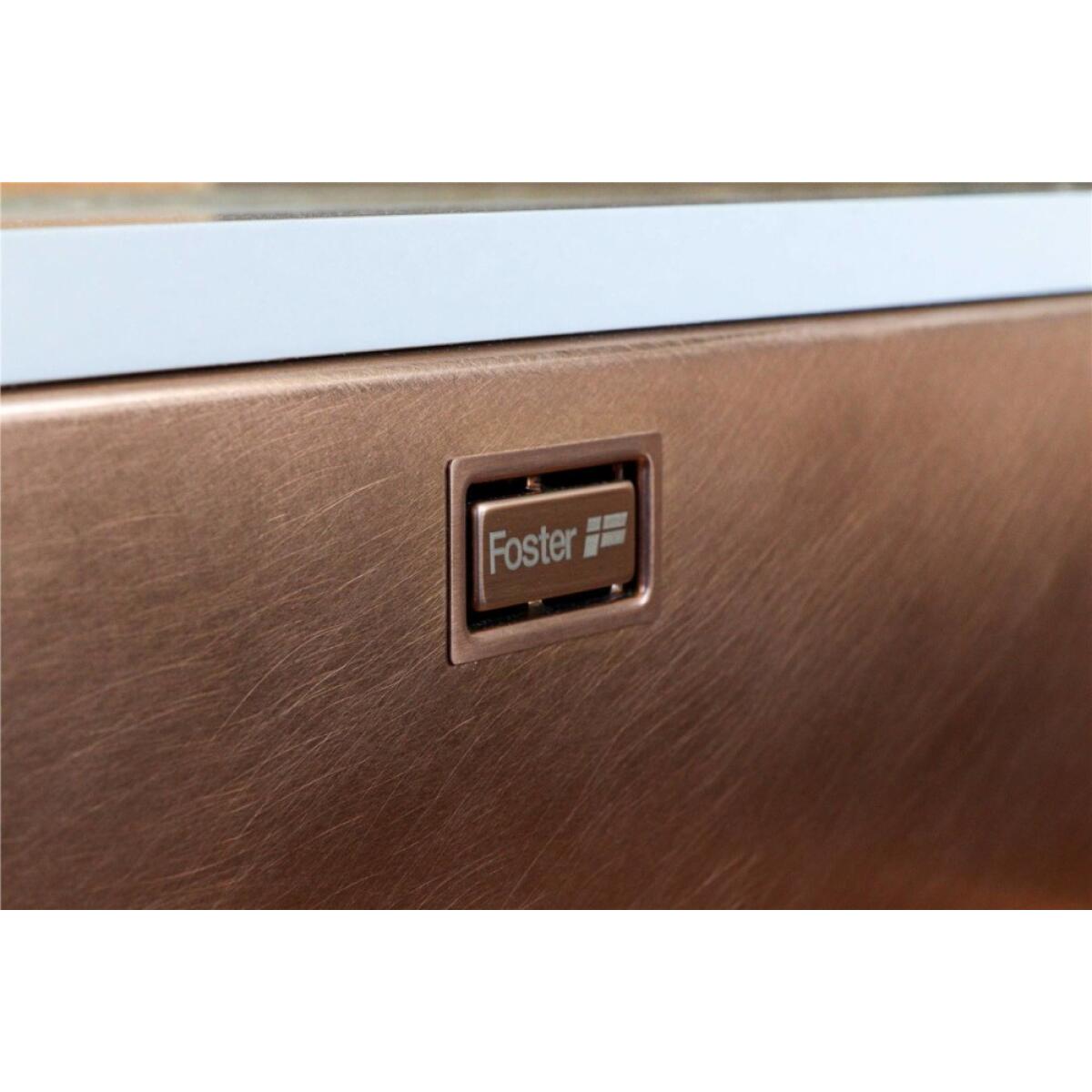 Foster 2156888 KE COPPER Lavello sottotop - cm 44 - acciaio PDV RAMATO vintage 1 vasca 40x40 - immagine 3