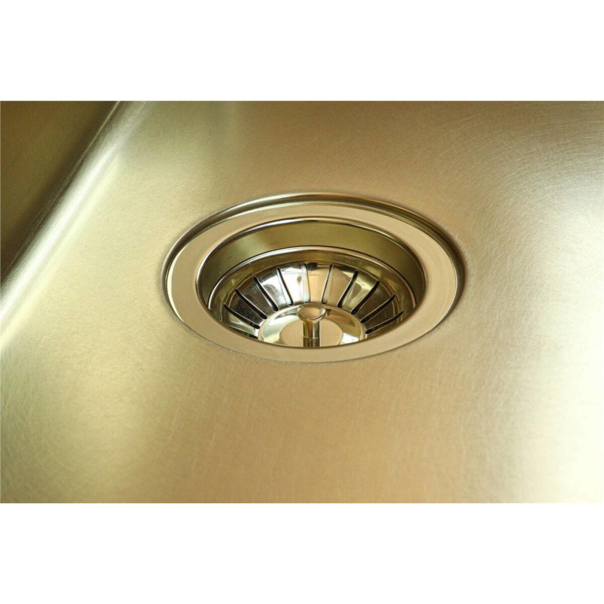 Foster 2156889 KE Gold vintage Lavello sottotop - cm 44 - acciaio PDV oro 1 vasca 40x40 - immagine 2