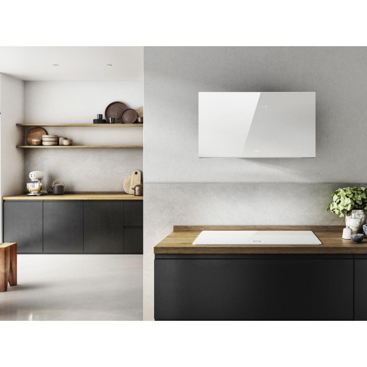Elica PLAT WH/F/80 o BL/F/80 Cappa parete cm. 80 - bianco o nero - immagine 4