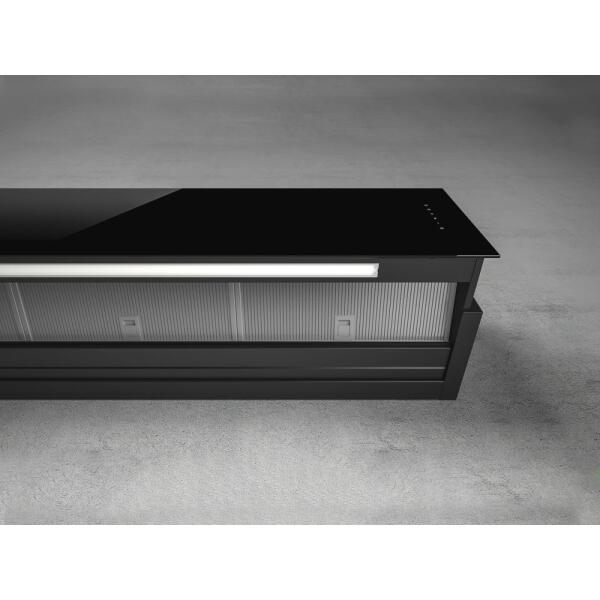 Elica RULES BL/F/60 BL/F/90 BL/F/120 Cappa parete cm. 60 o 90 o 120 - VETRO NERO - immagine 5