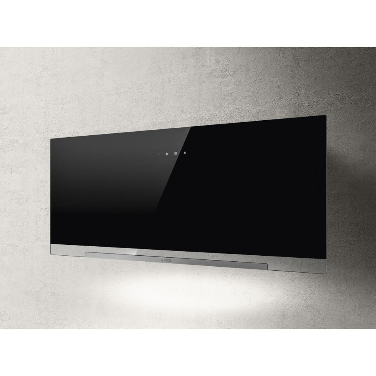 Elica Cappa APLOMB BL/A/90 parete cm. 90 - vetro nero - immagine 4