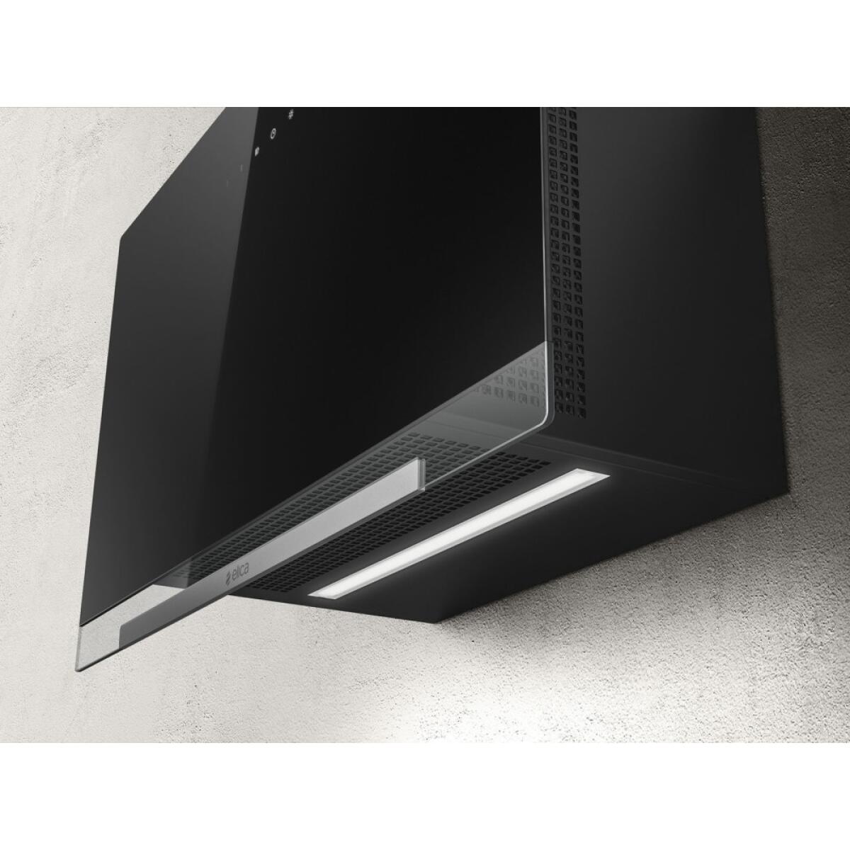 Elica Cappa APLOMB BL/A/90 parete cm. 90 - vetro nero - immagine 3