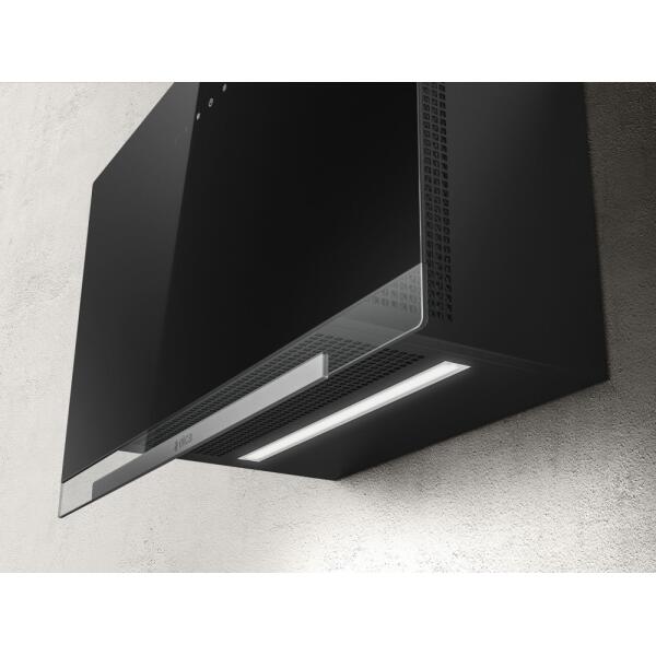 Elica Cappa APLOMB BL/A/90 parete cm. 90 - vetro nero - immagine 3
