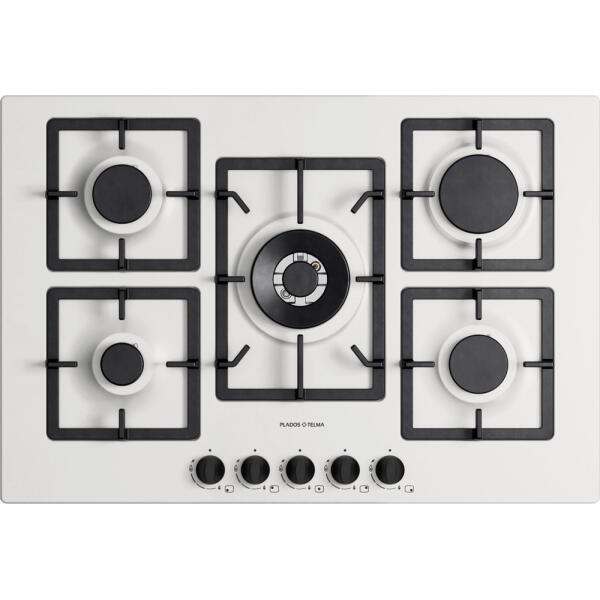Plados Telma FLAT75 Piano cottura cm. 75 x 51 - 4 fuochi + 1 tripla corona VARI COLORI - immagine 5