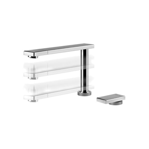 Foster 8499000 Miscelatore Eclipse cucina monocomando abbattibile con bocca girevole cromo - immagine 4