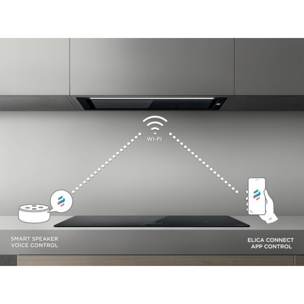 Elica HIDDEN 2.0 @ IX/A/60 Cappa incasso cm. 51,4 vetro INOX - immagine 4