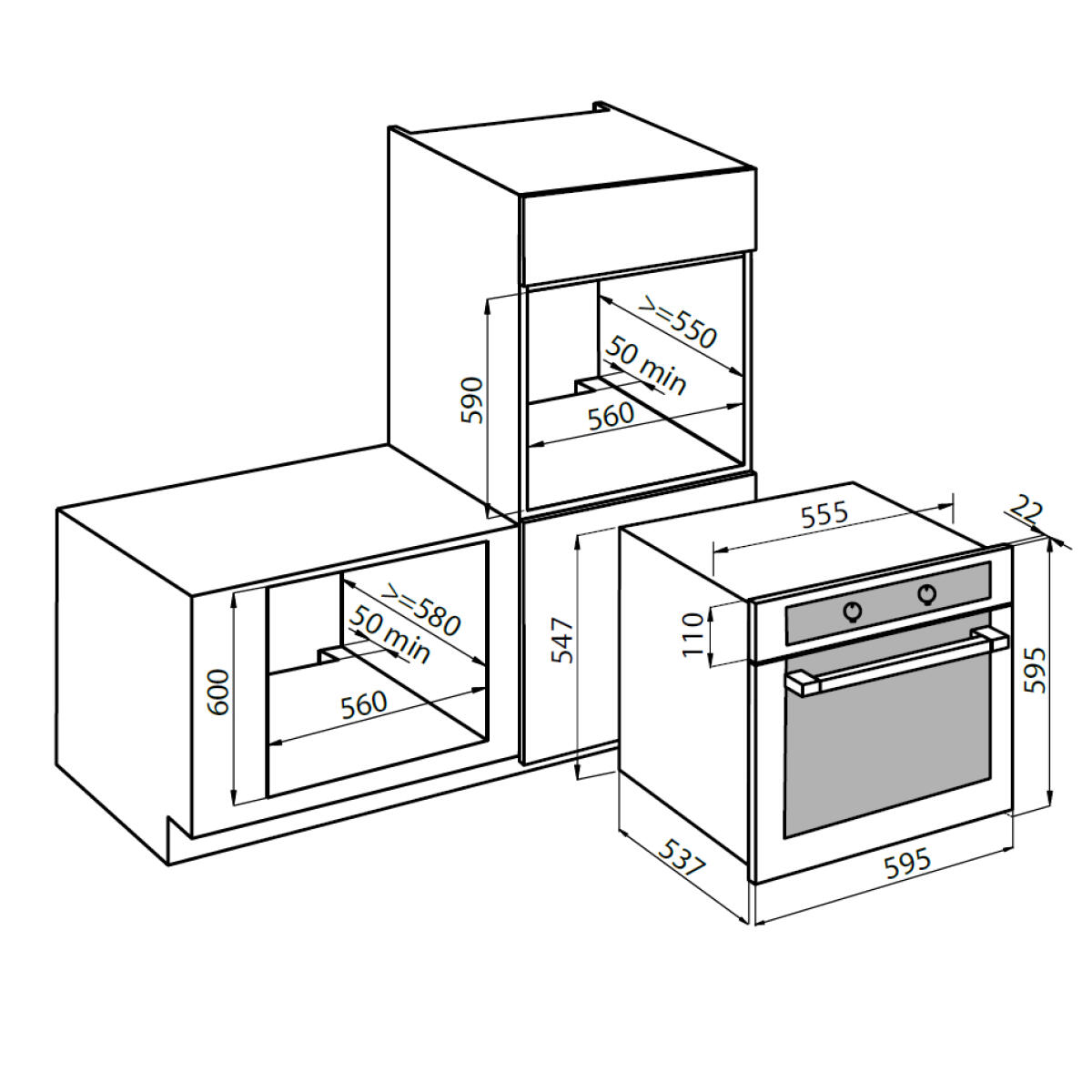 Foster 7141044 Forno elettrico KE multifunzione 5F 70L A Acciaio  inossidabile