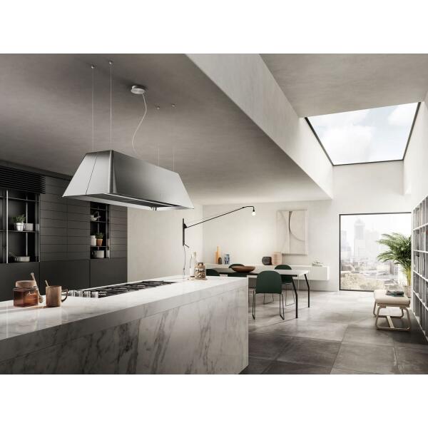 CAPPA ISOLA IKONA MAXXI PURE INOX O NERA CON PURIFICATORE D'ARIA - immagine 8
