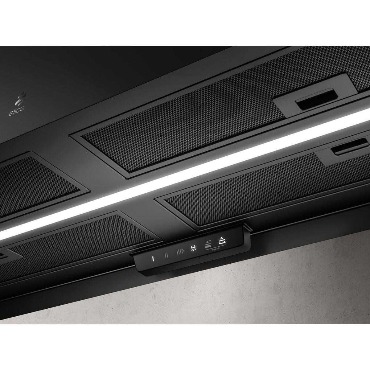 CAPPA ISOLA IKONA MAXXI PURE INOX O NERA CON PURIFICATORE D'ARIA - immagine 7