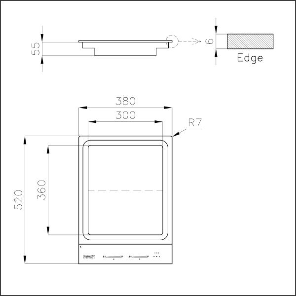 Foster 7325455 INDUZIONE Teppanyaki DOMINO Incasso Ceramic hob Nero, Acciaio - immagine 3