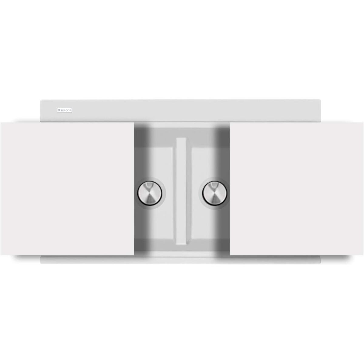Plados Tagliere TAGCRLUX BIANCO in cristallo per Linea Lux 405 x 430mm - immagine 2