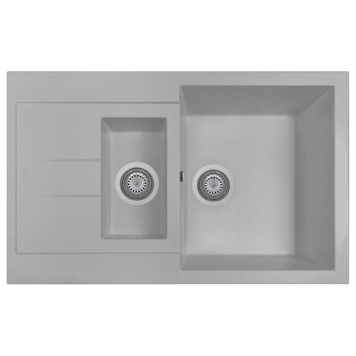 Plados Lavello AM7815 ELEGANCE 2 vasche e gocciolatoio Cucina incasso VARI COLORI - immagine 3