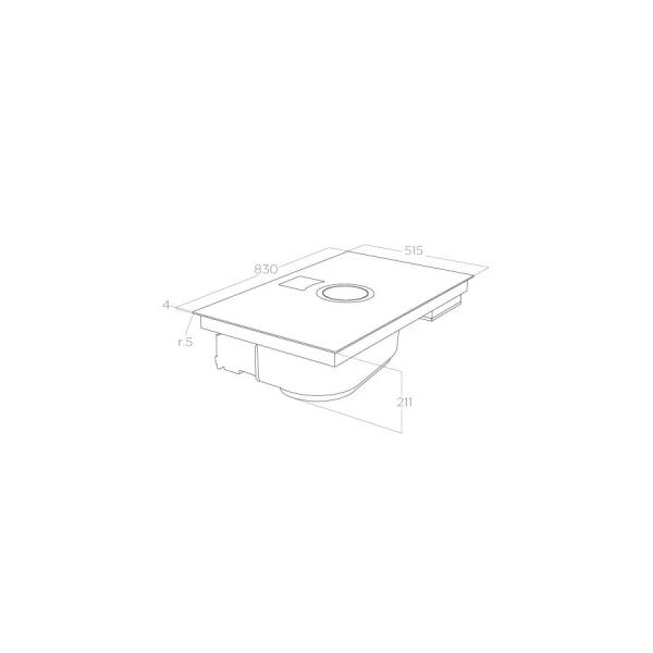 ELICA NIKOLATESLA SWITCH GLOW BL/A/83 PRF0183880 PIANO COTTURA INDUZIONE CON CAPPA ASPIRANTE - immagine 3