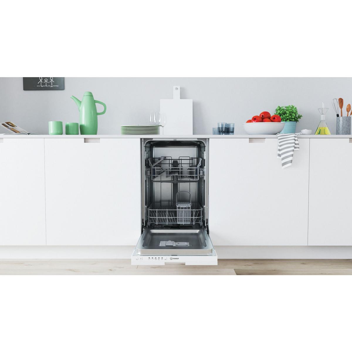 Indesit DI9E 2B10 lavastoviglie A scomparsa totale 9 coperti F cm 45 - immagine 4