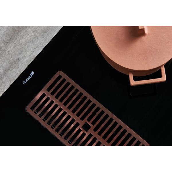 Foster 7392246 Arya Piano cottura a induzione cm 82 con cappa integrata vetroceramica nero - immagine 6