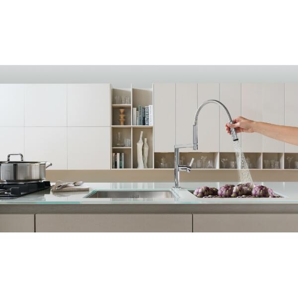 Nobili Miscelatore Move MV92300/50CR cucina monocomando con doccetta cromo - immagine 3