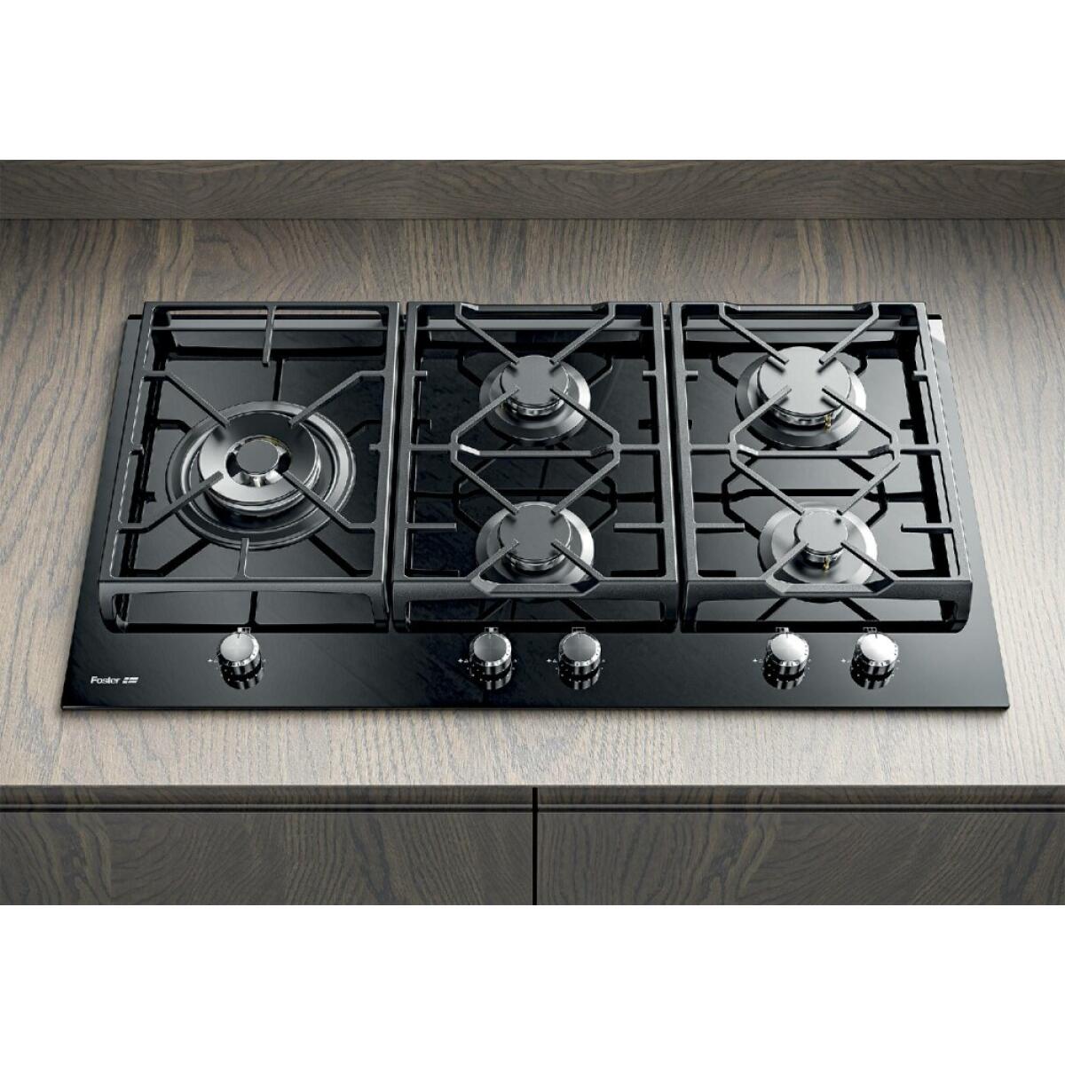 Foster 7044632 Power Glass Piano cottura a gas cm 90 vetro nero - immagine 3