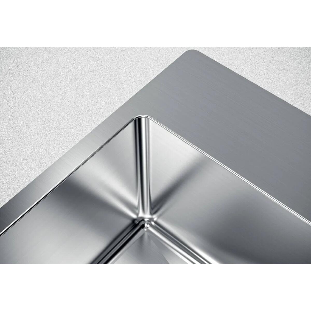 Foster 1735050 Quadra R12 Lavello 1 vasca sopratop - filotop 54 x 52 cm piletta automatica inox - immagine 7