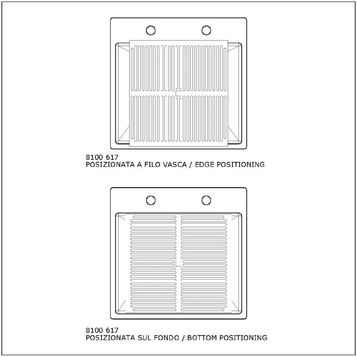 Foster 1735050 Quadra R12 Lavello 1 vasca sopratop - filotop 54 x 52 cm piletta automatica inox - immagine 2