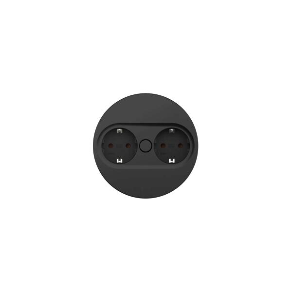 Foster 8000028 Circle Black Torretta portaprese estraibile push nero - immagine 3