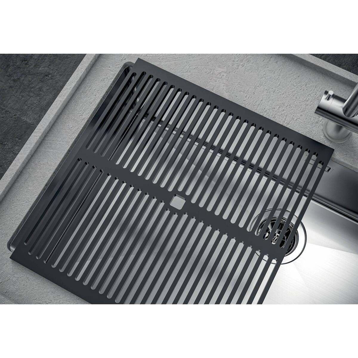 Foster 1717856 Quadra R12 Lavello 1 vasca sottotop 75 x 44 cm Gun Metal - immagine 5